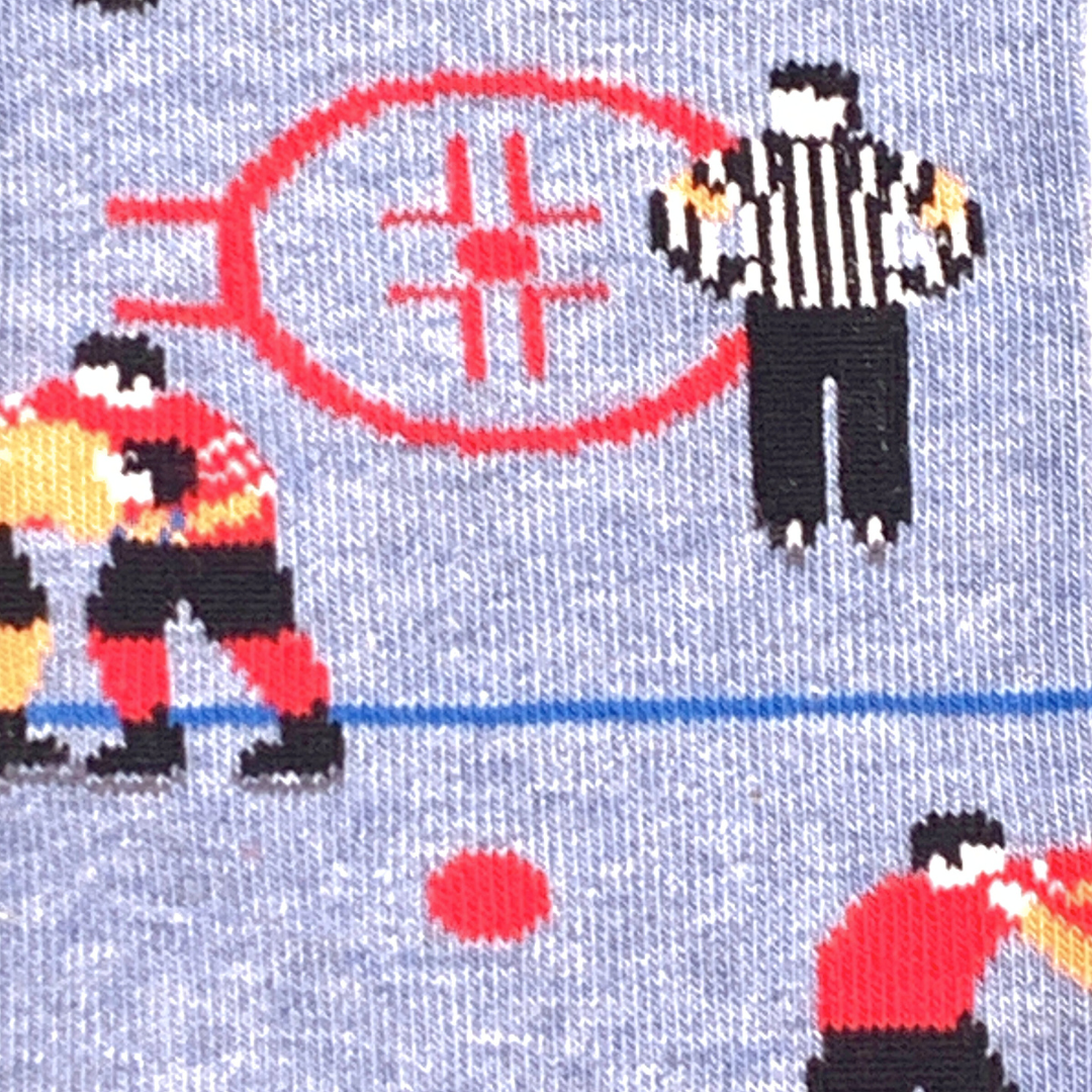 Men’s Funny Hockey Mid-Calf Scene Socks