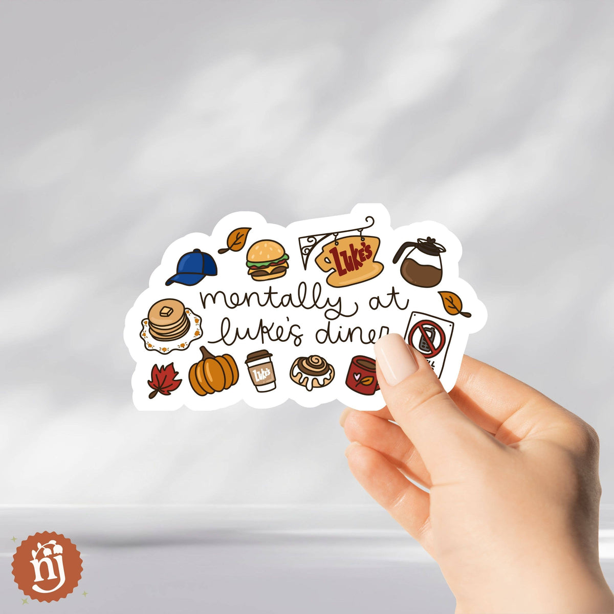 Mentally At Luke's Diner Sticker | Gilmore Girls Inspired