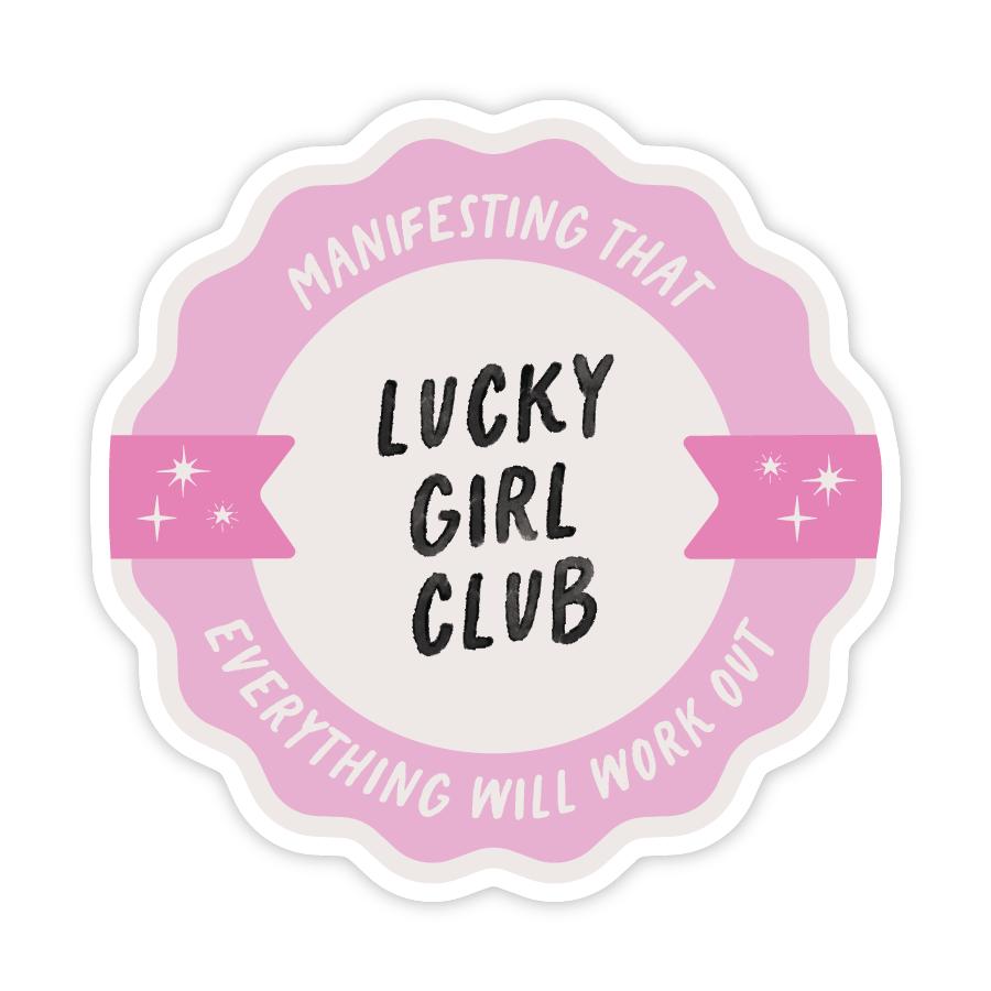 Lucky Girl Club Vinyl Sticker