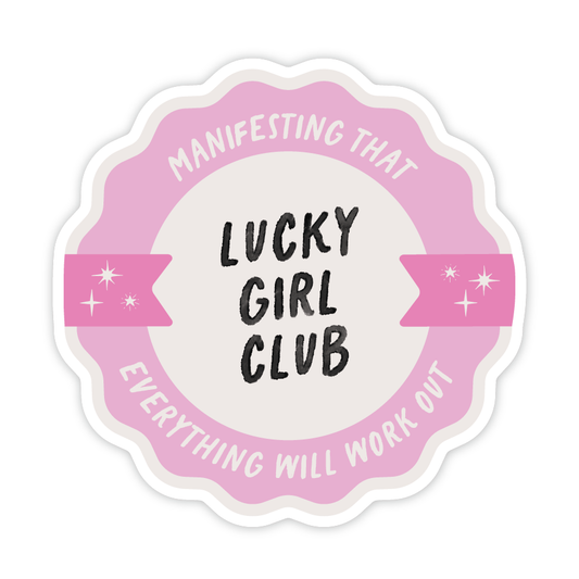 Lucky Girl Club Vinyl Sticker