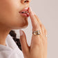 Made By Mary Mini Gloss Ring Silver