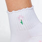 Souls. Ruffle Flower Grip Socks