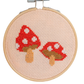 Toadstool Cross Stitch Kit - Red