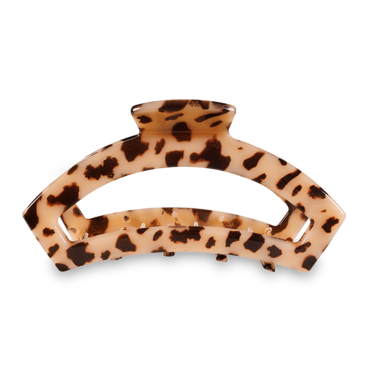 Teleties Open Hair Clip Large Blonde Tortoise