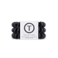 Teleties Spiral Hair Coils | Large | Matte Black Hair Ties