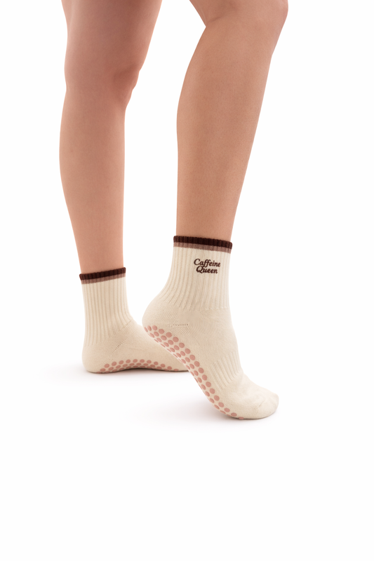 Caffeine Queen Grip Socks