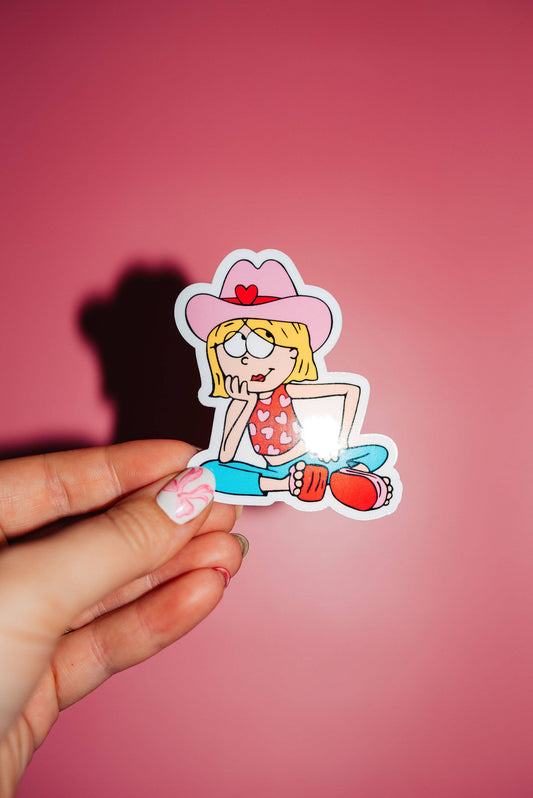 Lizzie McGuire Valentine's Sticker, 90s Cartoon, Pop Culture
