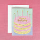 Funfetti Birthday Cake Greeting Card with Gold Foil