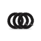 Nylon Hair Ties | Large | Jet Black
