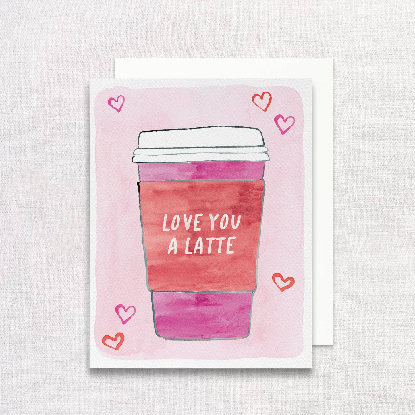 Love You A Latte Greeting Card | Valentine's Day Card