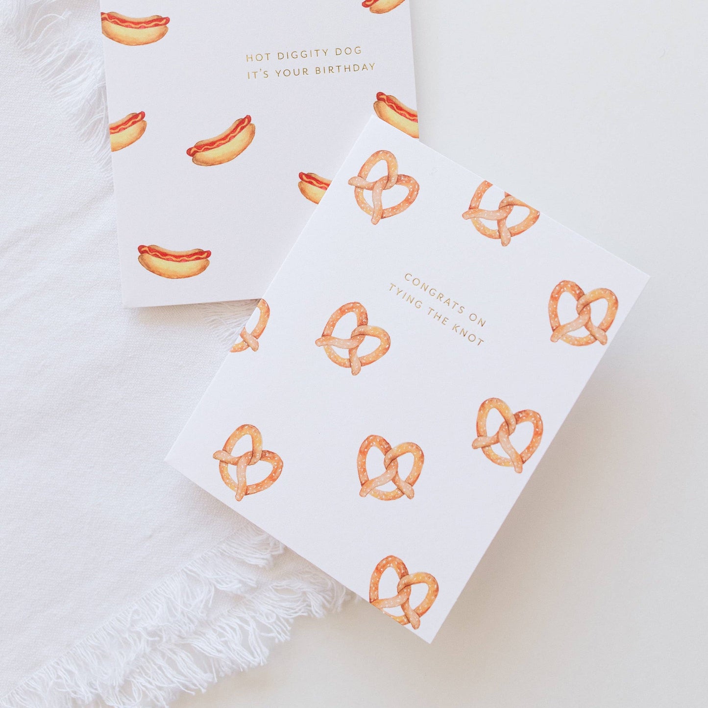 Pretzel Wedding Card