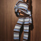 Crewneck Multi Stripe Lounge Set