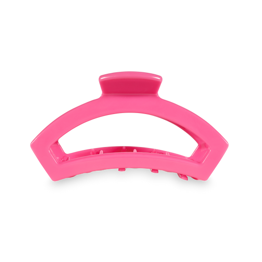 Teleties Open Hair Clip | Med. | Paradise Pink