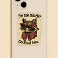 I’m Too Much Raccoon Sticker – Sassy Glitter Sunglasses