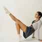 Bow Ruffle Grip Sock [Gold], Pilates Socks