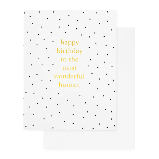 The Most Wonderful Human Card