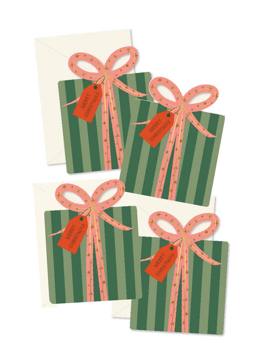Merry Christmas die-cut Gift Greeting Cards Boxed Set