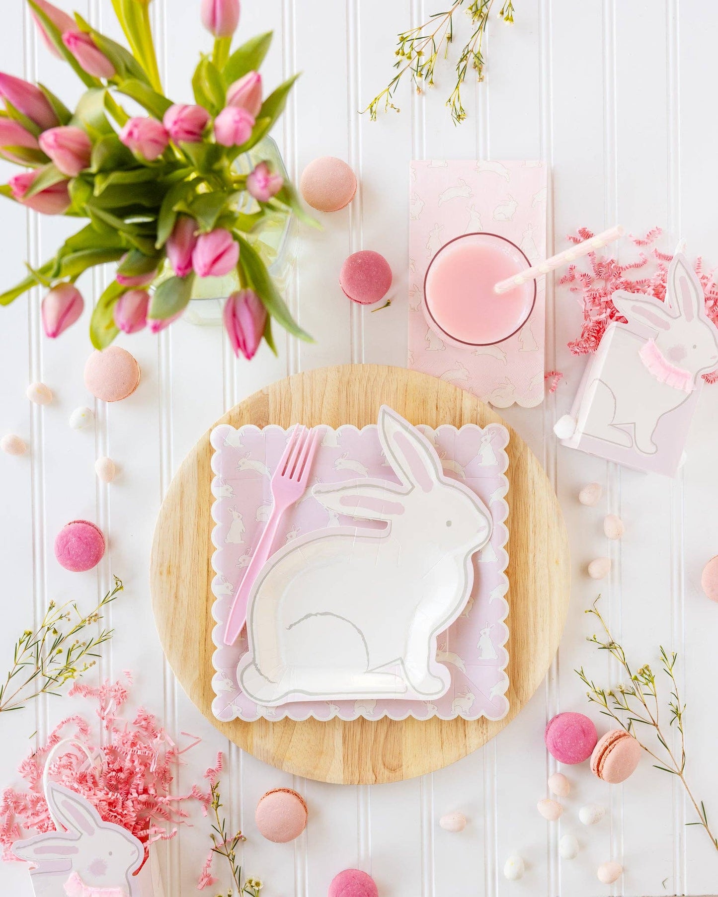 Bunny Pattern Paper Dinner Napkin