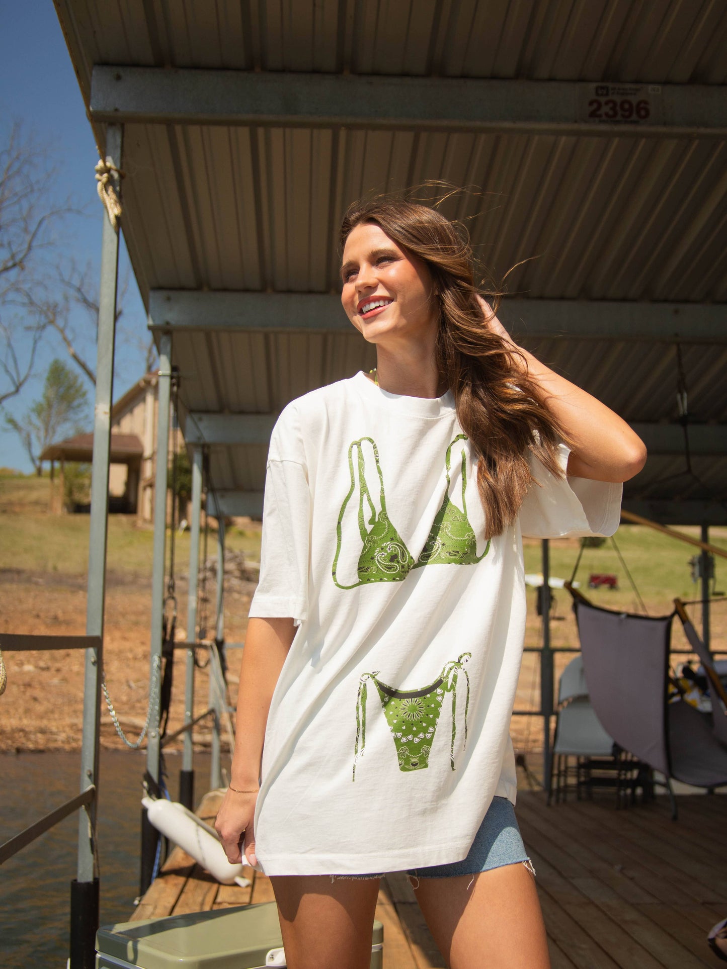 Charlie Southern Paisley Bikini Tee