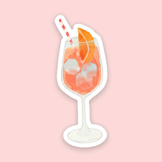 Aperol Spritz Sticker | 1.2" x 3"