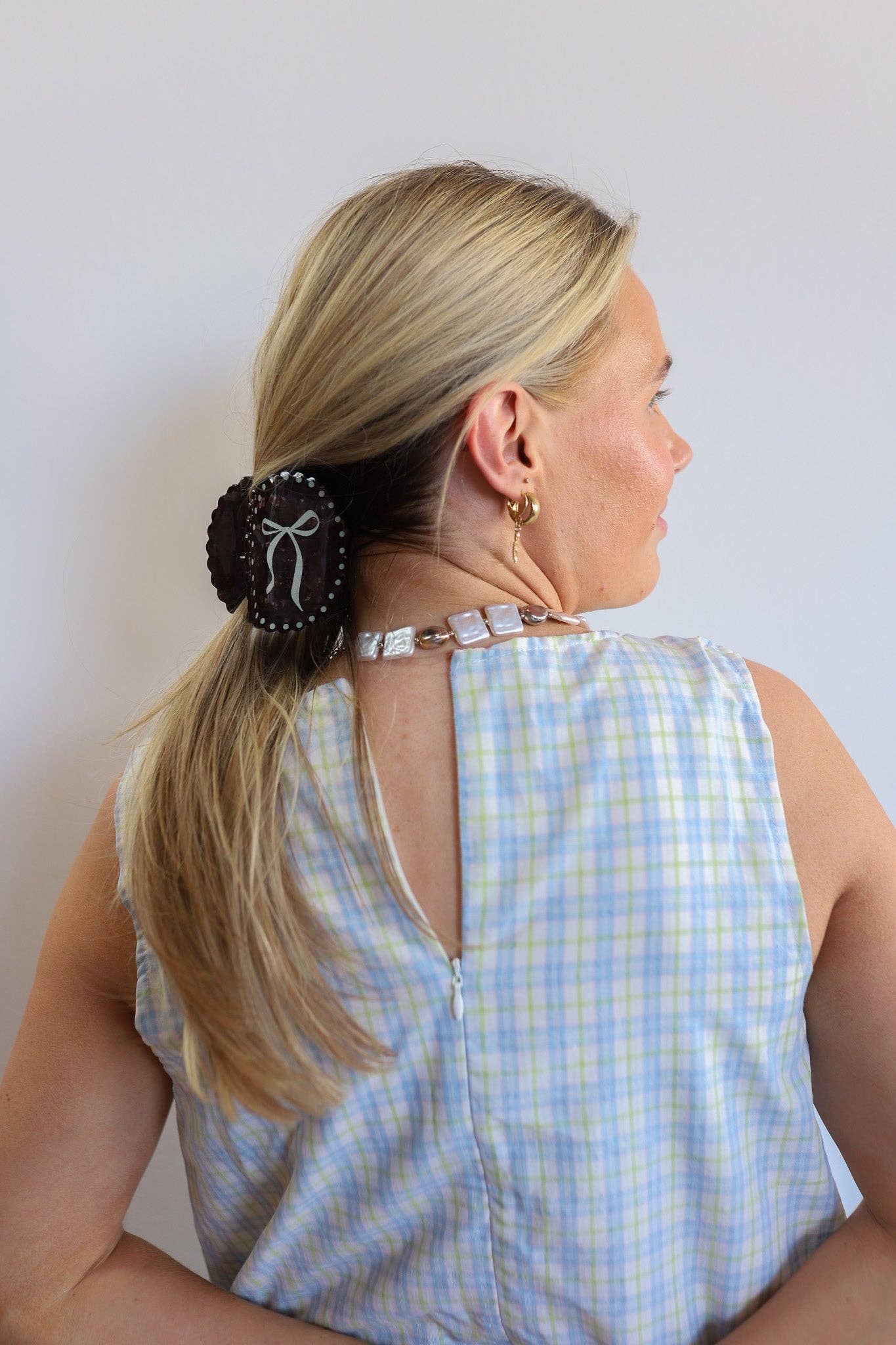 Bow Framed Eclectic Claw Clip