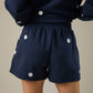 Embroidered Daisy Shorts