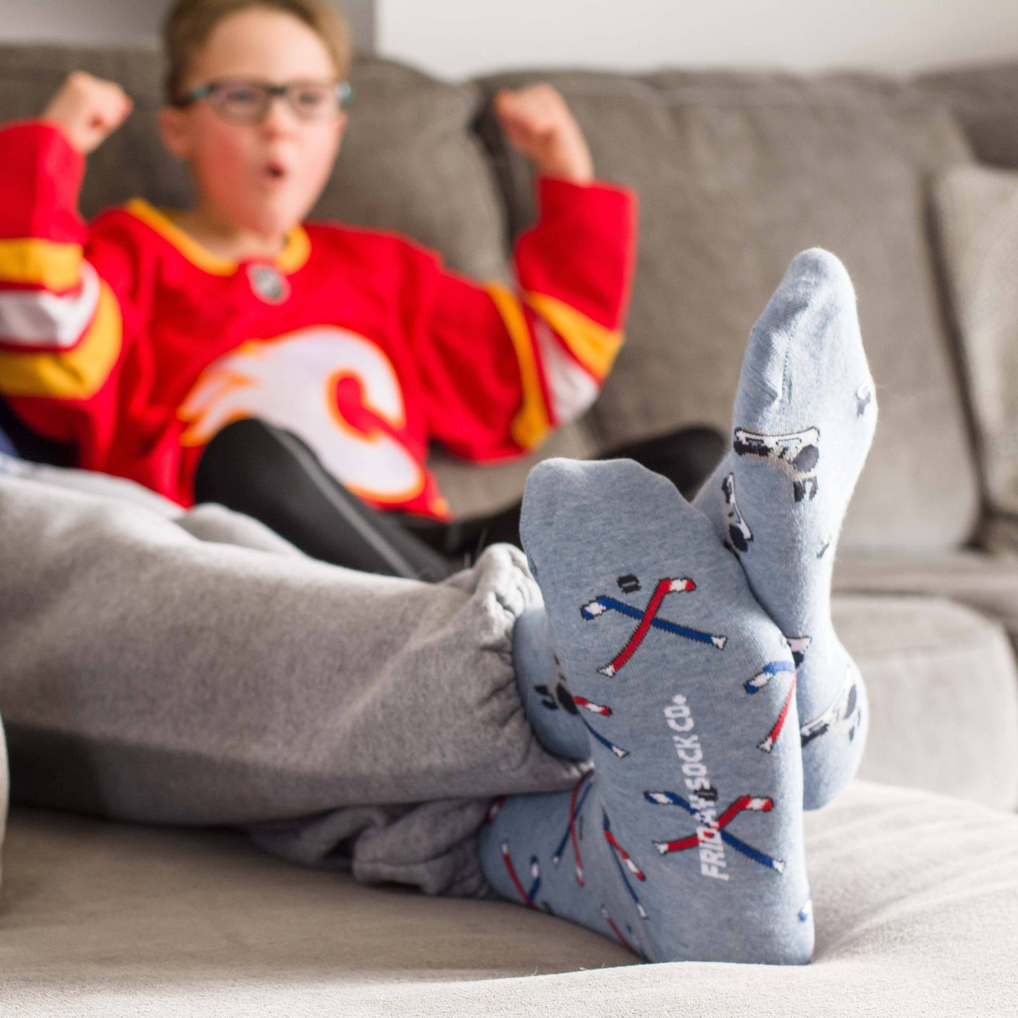 Friday Socks Co. Hockey Sticks & Skates Men's Socks