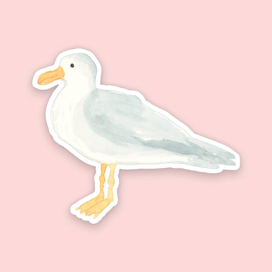 Watercolor Seagull Sticker | Coastal Sticker | 2.5" x 3"