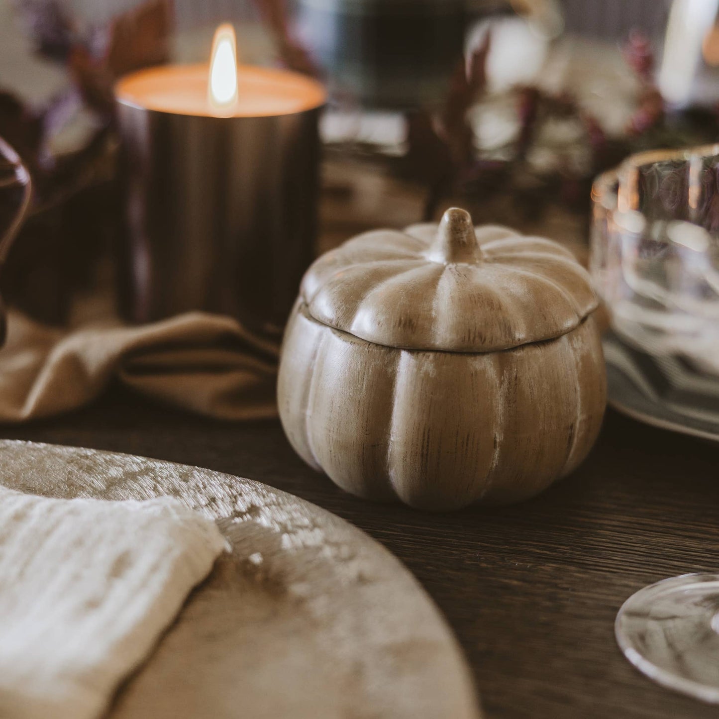 Pumpkin Spice Soy Candle - 8 oz Pumpkin Jar