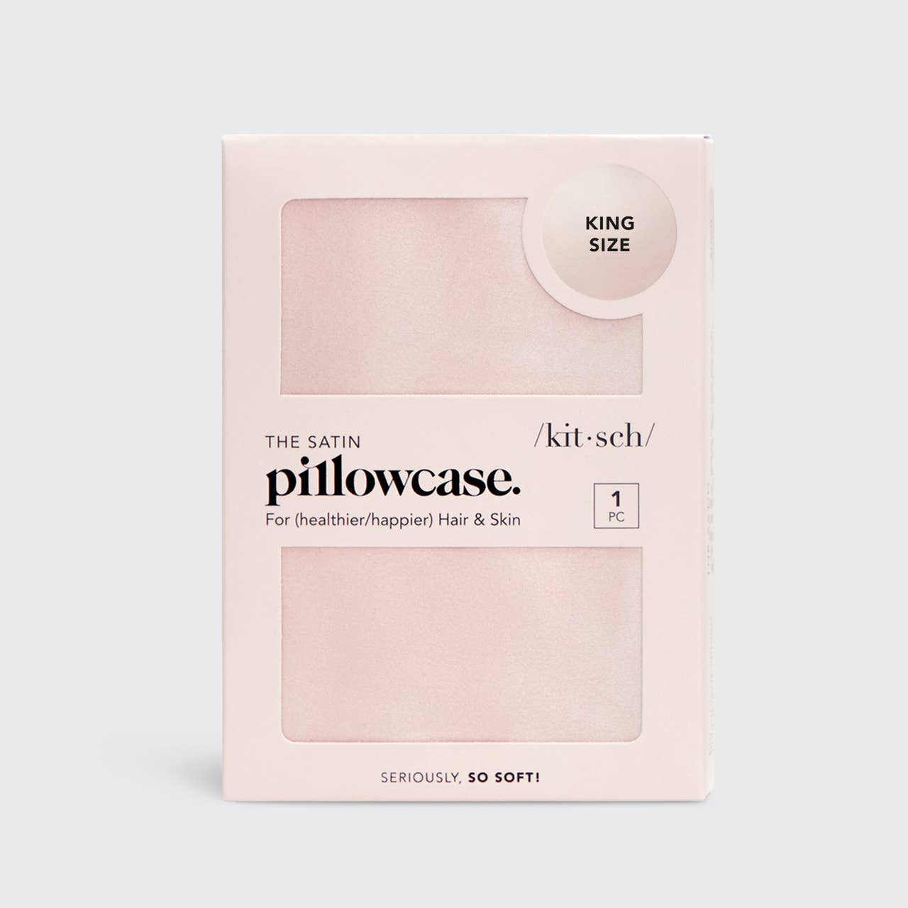 Kitsch Satin King Pillowcase Blush