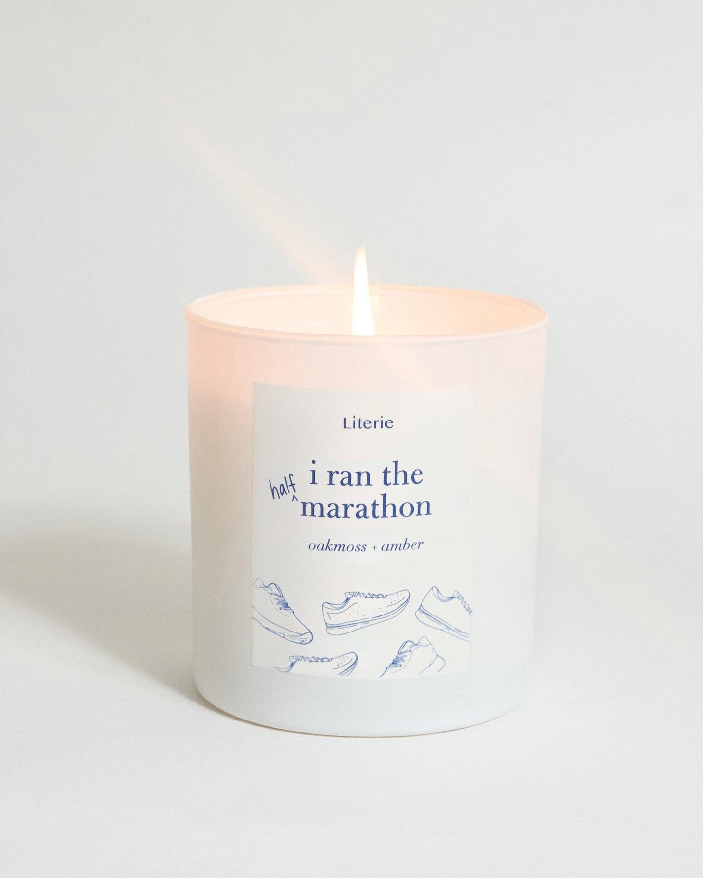 I Ran the Half Marathon Candle