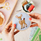 Beginner Baby Deer Fawn Cross Stitch Kit
