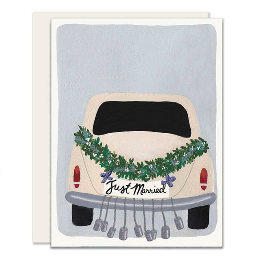 Getaway Car | Just Married Card | Congrats Wedding Card