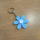 Daisy Acrylic Keychain: Blue