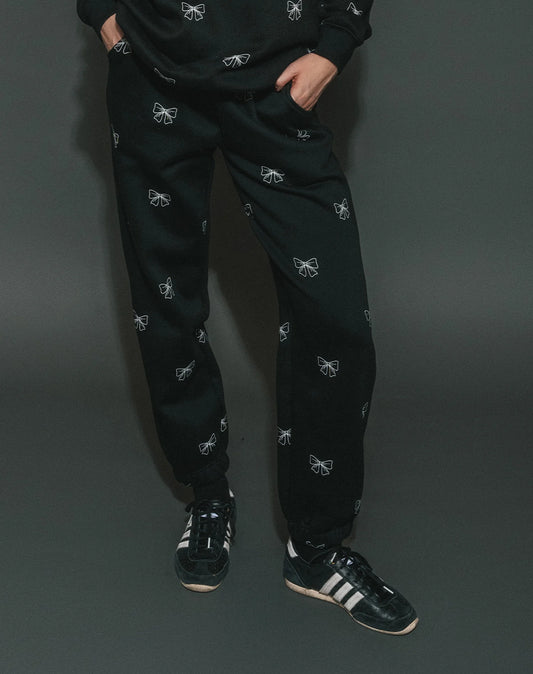 Brunette The Label All Over Bow Best Friend Jogger