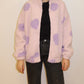 Brunette The Label All Over Heart Sherpa Jacket