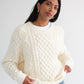 Brunette The Label Irish Cable Knit Sweater