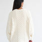 Brunette The Label Irish Cable Knit Sweater