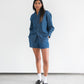 Brunette The Label Dark Denim Button Up Shirt