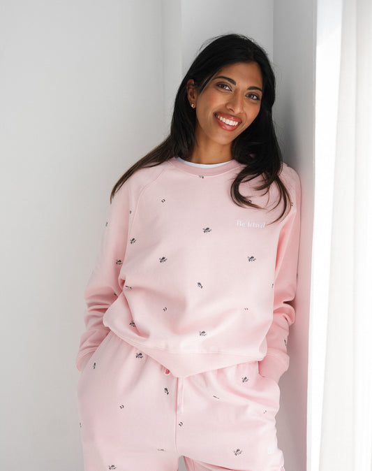 Brunette The Label All Over Flower Perfect Crew