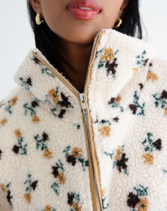 Floral Sherpa Jacket