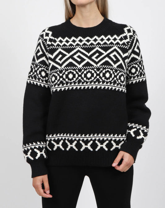 Brunette The Label Fair Isle Knit Sweater