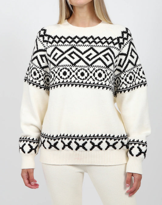 Brunette The Label Fair Isle Knit Sweater