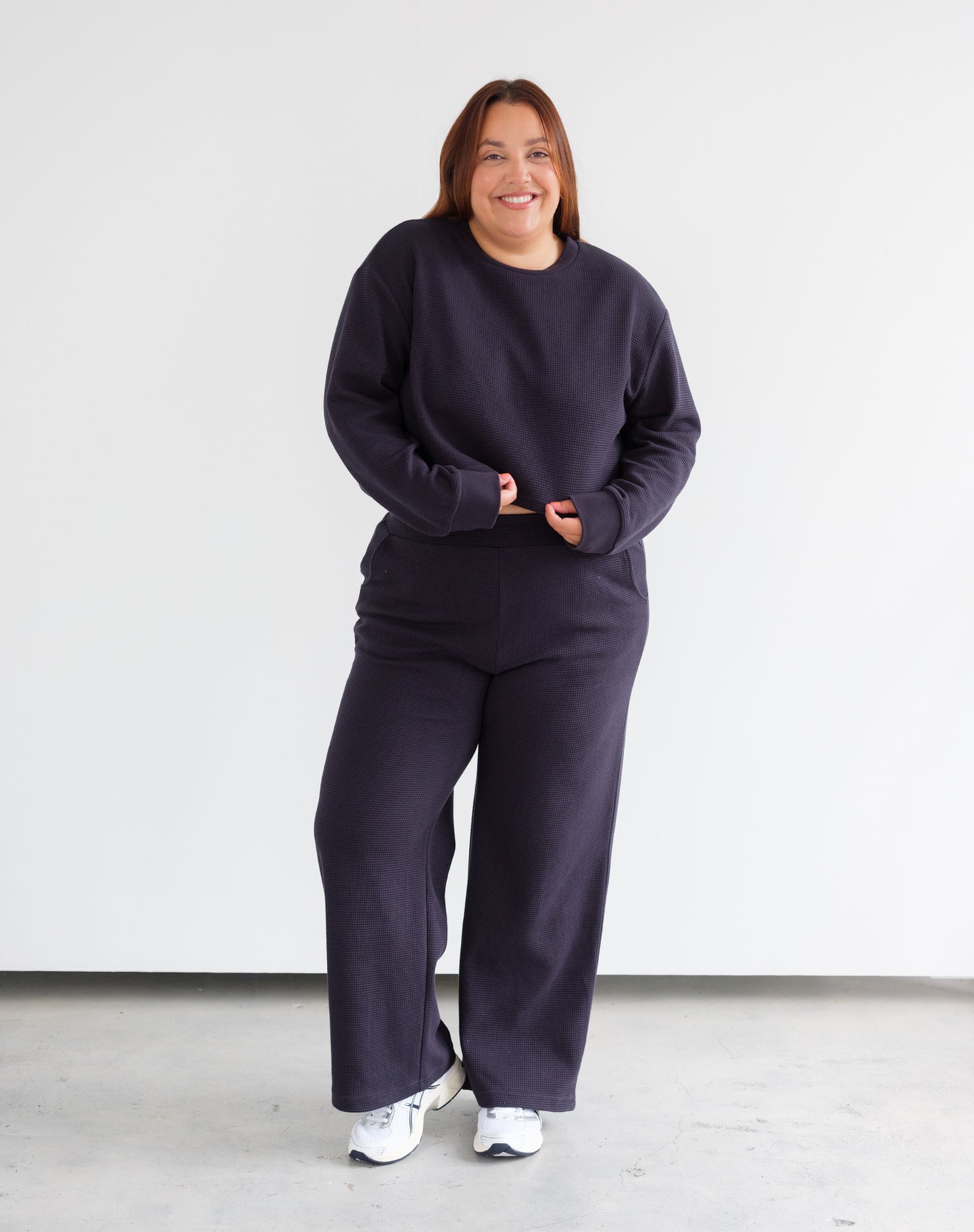 Brunette The Label Waffle Boxy Long Sleeve