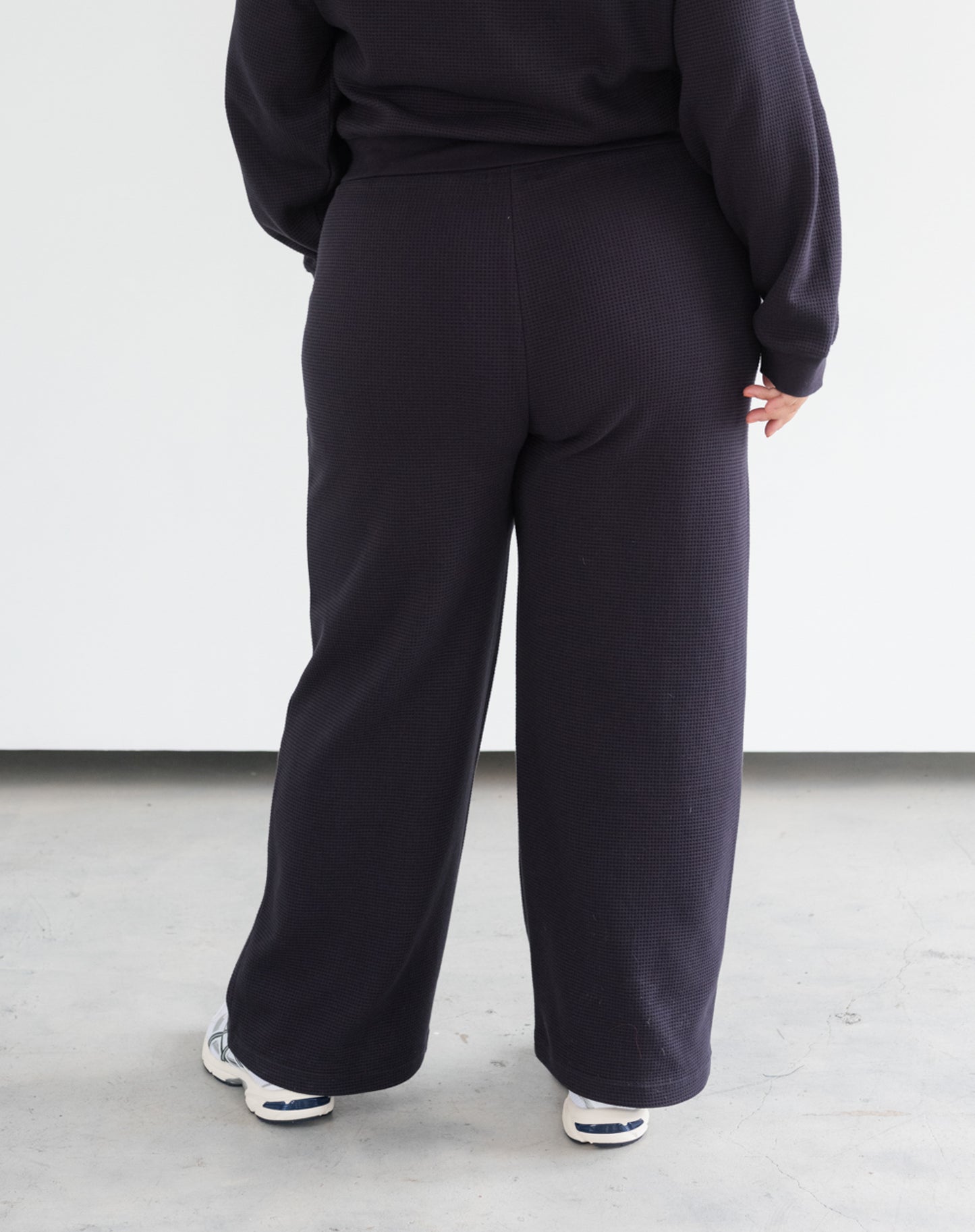 Brunette The Label Waffle Wide Leg Pant