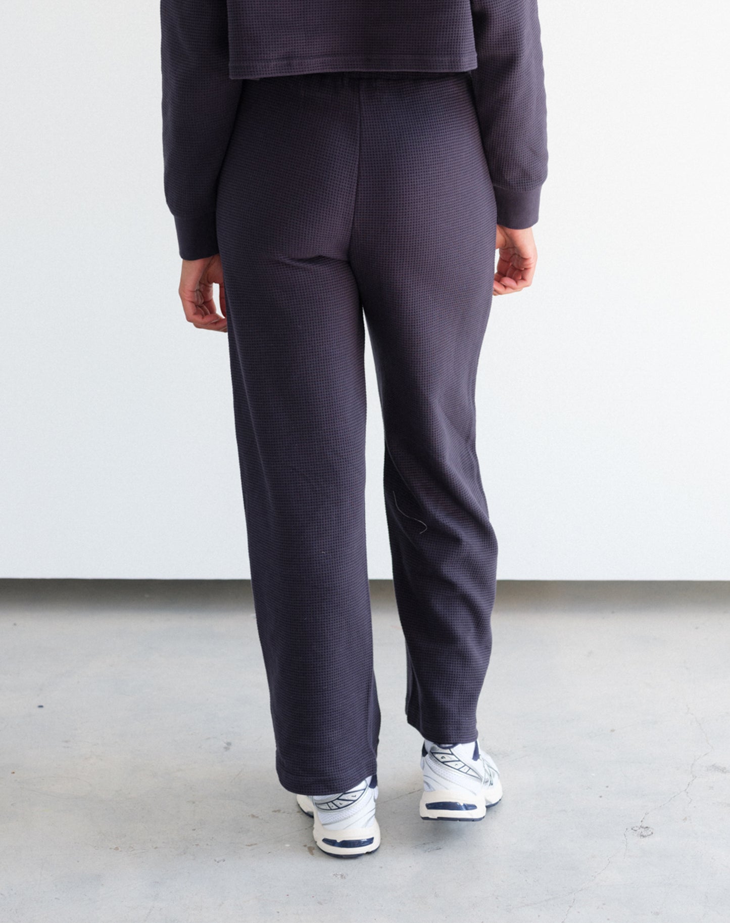 Brunette The Label Waffle Wide Leg Pant