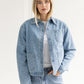 Brunette The Label Floral Denim Jacket