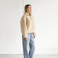 Brunette The Label Half Zip Sherpa