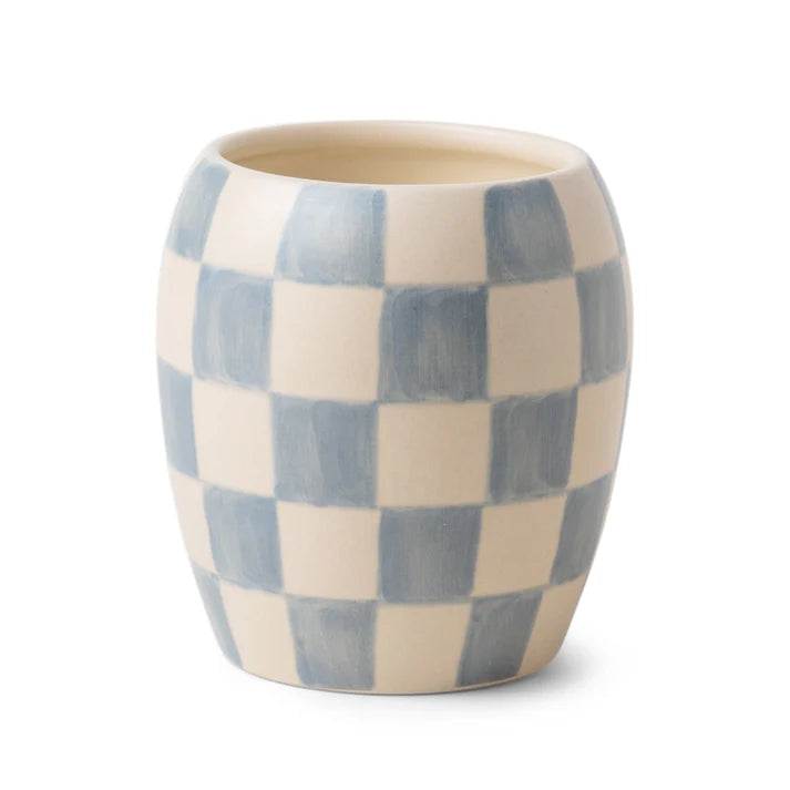 Paddywax Checkmate Candle Cotton and Teak