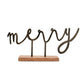 Mudpie Merry Cast Iron Sentiment